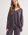JOH Apparel Spencer Oversized Statement Button Cardigan