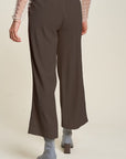 Davi & Dani Wide Leg Mid-Rise Pants