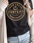 Farm Fresh Pumpkins Circle Graphic Tee