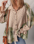 Floral Patchwork Ruffle Shacket | Cottagecore Layering