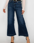 Artemis Vintage Camille High Rise Cropped Palazzo Jeans