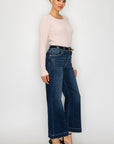 Artemis Vintage Camille High Rise Cropped Palazzo Jeans