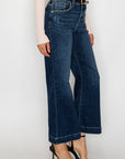 Artemis Vintage Camille High Rise Cropped Palazzo Jeans