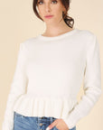 Lilou Peplum Sweater Top