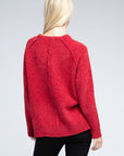 Zenana Raglan Chenille Sweater