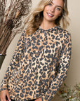 e Luna French Terry Cheetah Print Sweatshirt