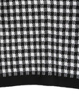 Lilou Black Check Knitted Jacket