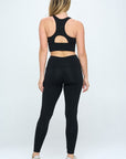 OTOS Active Two Piece Activewear Set with Cut-Out Detail