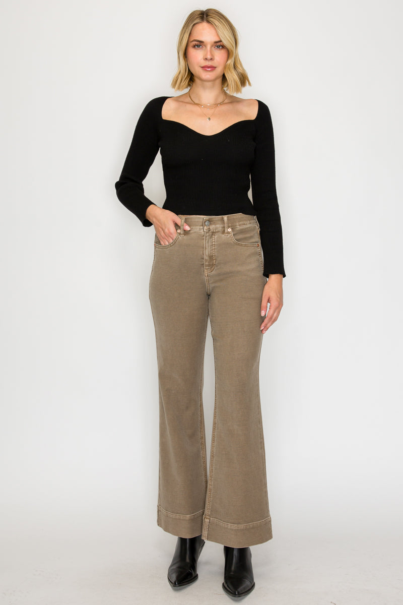 Artemis Vintage Khaki Tummy Control Holly Flare Jeans