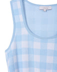 Lilou Sleeveless Gingham Patterned Tank Top