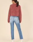 Melange Multicolor Sweater Top - Online Only