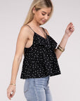 Dot Print Casual Tank Top