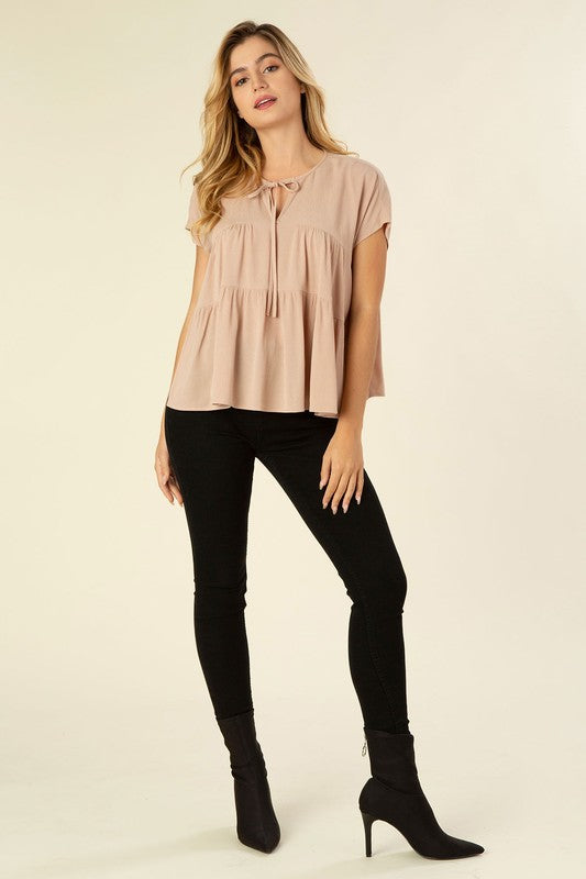 Lilou A-Line Tiered Blouse