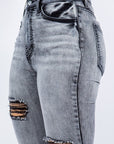 GJG Denim Storm Bell Bottom Jean in Grey - Inseam 32"