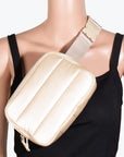 Fame Quilted Nylon Crossbody Bag