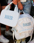 Blue Toile Backpack - My Pampered Life Seattle