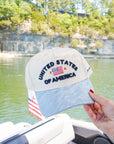 United States of America - Denim Blue Vintage Trucker Hat