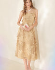 Flying Tomato Sandy Bloom Floral Woven Lace Midi Dress