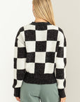 HYFVE Weekend Chills Checkered Long Sleeve Sweater