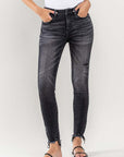 Lovervet Raw Hem Cropped Skinny Jeans