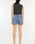 Kancan Distressed High Waist Denim Shorts