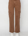 Risen Full Size High Rise Cargo Jeans