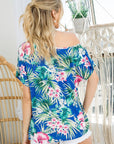 e Luna Tropical One Shoulder Top