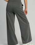 Umgee Full Size Drawstring Wide Leg Pants with Pockets