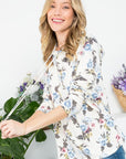 e Luna Plus Allover Floral Sweatshirt