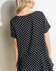 e Luna Polka Dot Tunic Top