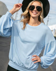 e Luna Big Puffy Sleeves Sweatshirt