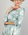 e Luna PLUS Cloud Tie Dye Babydoll Top