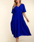 Haptics Tiered Babydoll Maxi Dress with Side Pocket