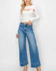 Risen Full Size High Rise Wide Leg Jeans