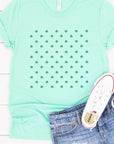 Clover Pattern Graphic Tee