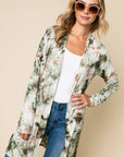 e Luna PLUS Tie Dye Long Cardigan