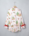 Gingerbread Bow Christmas Pajama Set