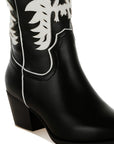 Thistle Winged Patchwork Cowboy Boots