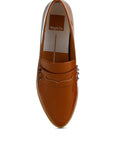 Noshiya Patent Pleather Penny Loafers