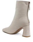 Dimri Square Toe Microfiber Ankle Boots