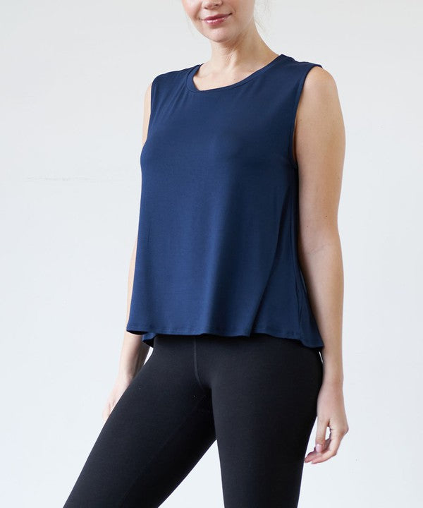 Fabina Bamboo Muscle Sleeve Top