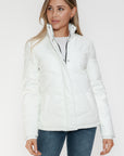 Snobbish Pocketed Zip Up Turtleneck Puffer Jacket