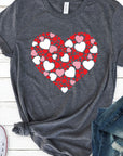 Multiple Heart Graphic Tee PLUS