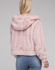 Fluffy Zip-Up Teddy Hoodie