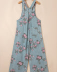 Floral Pleated High Waist Wide Leg Jumpsuit
