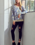 e Luna PLUS Tie Dye Print Sweatshirt