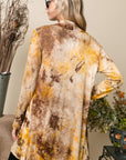 e Luna PLUS Tie Dye Long Cardigan