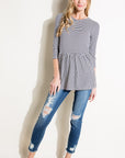 e Luna PLUS Pin Stripe Tunic