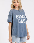 Mittoshop GAME DAY Round Neck Short Sleeve T-Shirt