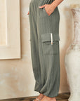 Hailey & Co Textured Rib Cargo Pants